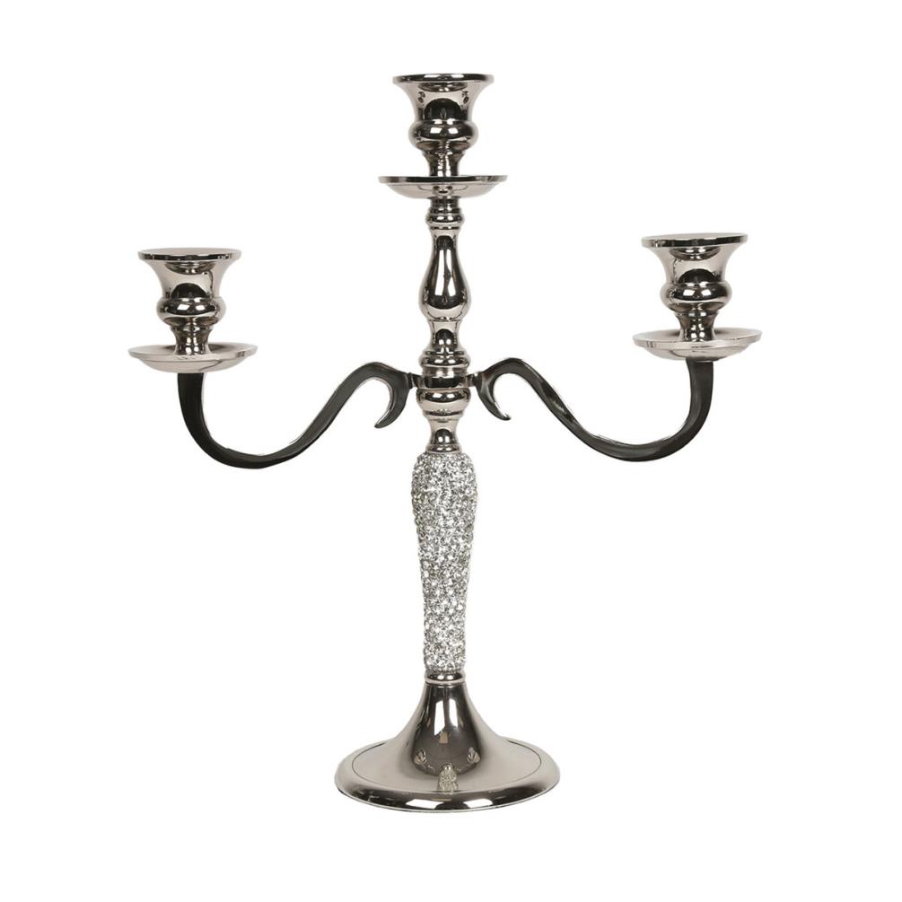 Straits Silver & Jewel Candelabra Dinner Candle Holder £40.04